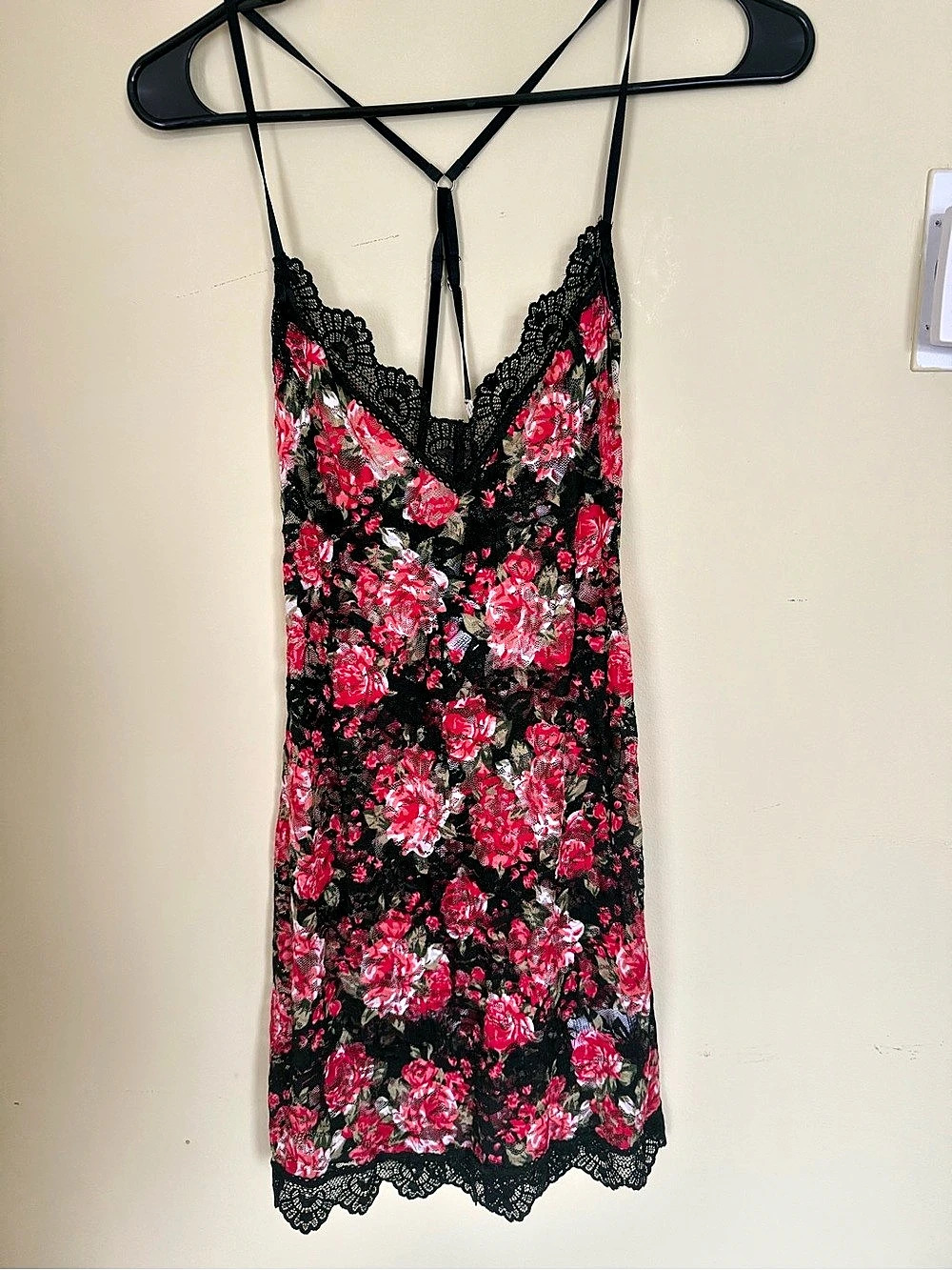 inBloom by Jonquil Floral Lace Trim Mini Dress Size Small NWT